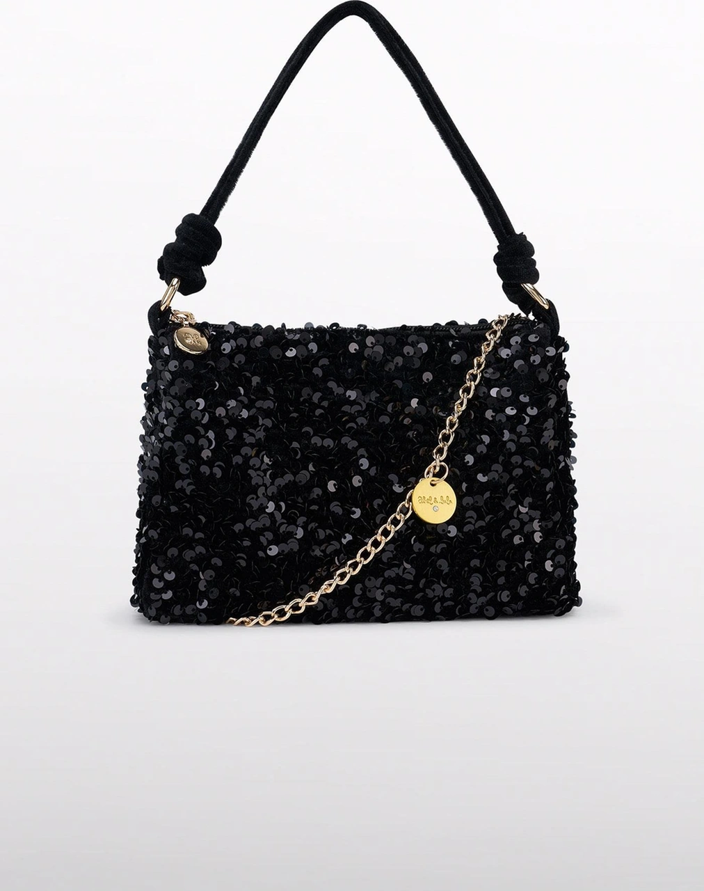 Mayoral Abel&lula Kız Çocuk Pullu Kadife Çanta Siyah