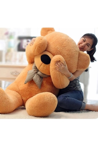 Kuki Oyuncak 160 CM Sevimli Açık Kahverengi Peluş Ayı