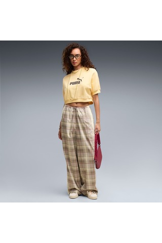 Puma T7 Tartan Kadın Bej Eşofman Altı 636629-81 Krem
