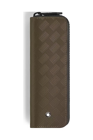 Montblanc Extreme Deri Fermuarlı 1li Kalemlik 221450 Haki
