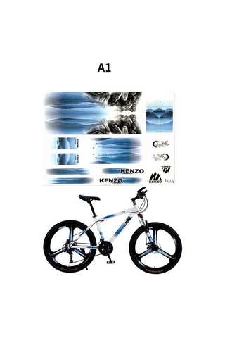 A1-bisiklet İskeleti Etiket Mtb Ön Çatal Arka Çatal Çıkartmaları Bisiklet Koruyucu Renkli Film Bisiklet Aksesuarları Dekoratif Çok Renkli