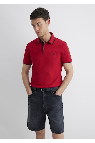 Mavi - Kırmızı Polo Tişört 062373-28441 Kırmızı