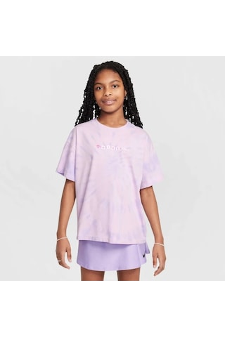 Nike Sportswear Tee Adapt Tween Mor Pamuklu Kız Çocuk Tişört