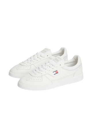 Tommy Hilfiger Erkek Marka Logolu Günlük Kullanıma Uygun Ekru Sneaker Em0em01762 Ybl