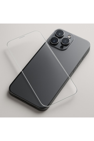 Nano Teknoloji 9h Premium Yarım Ekran Koruyucu Cam Yüksek Çözünürlük-dayanıklı Apple Uyumlu iPhone 15
