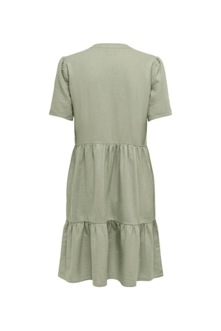 Only Kadın V Yaka Kısa Kollu Keten Elbise Cok Renklı