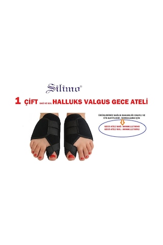 Gece Ateli Halluks Valgus Ayak Baş Parmak Yönelme Silikon Bunyon
