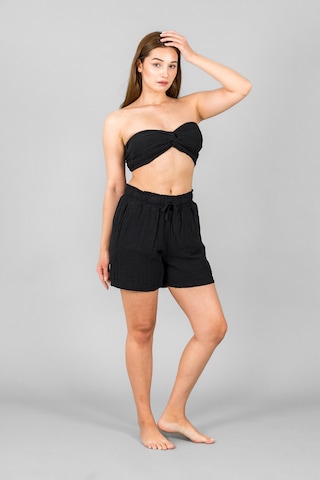 Asc Sun Kadın Müslin Crop Top Siyah