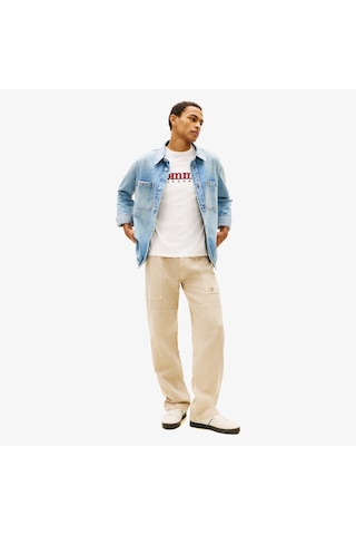 Tommy Hilfiger Jaimie Fabric Blocking Pant Erkek Bej Pantolon Dm0dm23105 Bej