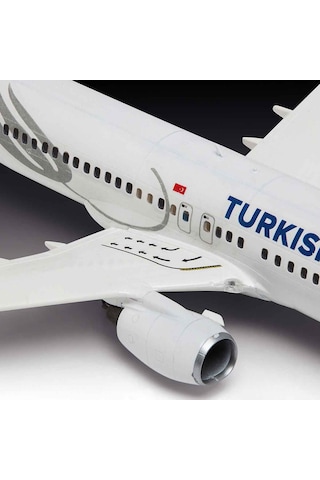 Revell Turkish Airlines Boeing 737-800 Plastik Uçak Maket Kiti 1:144 Ölçek 63 Parça