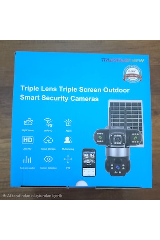 İprocam 6060 4g Lte Solar 4kameralı Bataryalı Akıllı Kamera