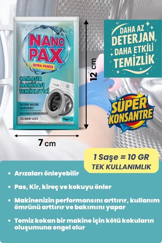 Nanopax Ultra Toz Saşe Temizlik Seti 6 Adet Saşe 6'lı Set