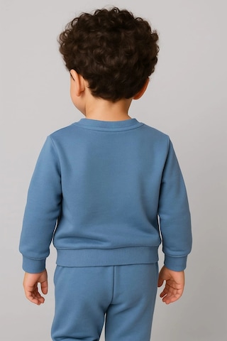 Çocuk Rahat Eşofman Takımı % 100 Pamuk Mavi