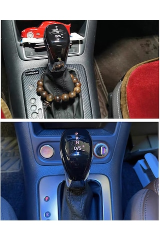 Uiowoo Magotan Işıklı Vites Kolu Otomobil İç Mekan Aksesuarları Cc Lavida New Bora Sagitar Lavida Passat Tiguan Golf Beyaz Lamba, Galvanizli