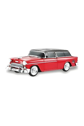 1955 Model Klasik Araba Bluetooth Hoparlör Speaker 10 Watt Fm Radyo Sd Kart Usb Kırmızı