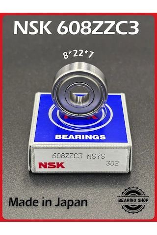 Nsk Nsk 608zzc3 Rulmanı 608 Zz / 80018 8 22 7 Japonya 279007068