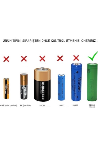 Murata Vtc6 18650 3.7v 3000mah Li-ion Şarjlı Pil 1 Adet