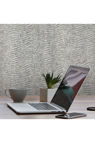 Tink 3d Kendinden Yapışkanlı Akustik Keçe Panel Duvar Kağıdı Desenli 52x98 Cm 2 Adet 1 M² Gri