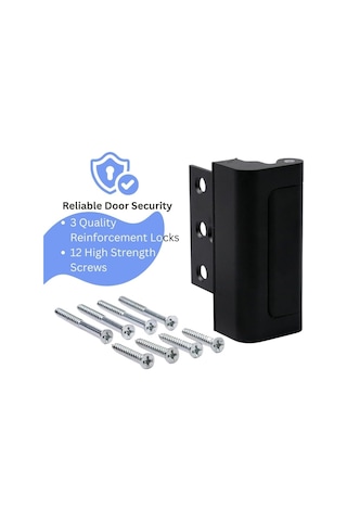 Ev Güvenlik Kapısı Takviye Kilidi 1 Paket Alüminyum Alaşım, 800 Lbs Kuvvete Dayanıyor
