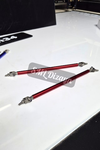 Universal Ön Lip Tutucu Karlık Yay Amortisör Kırmızı 20 Cm 2 Adet