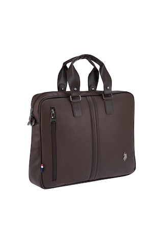 U.s. Polo Assn. 6752 Omuz Askılı Laptop Çantası Evrak Çantası Kahverengi Kahverengi