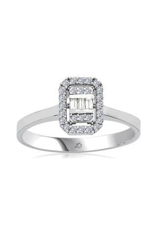 Mia Vento Effective Diamond Shine Baget Tektaş Gümüş Yüzük