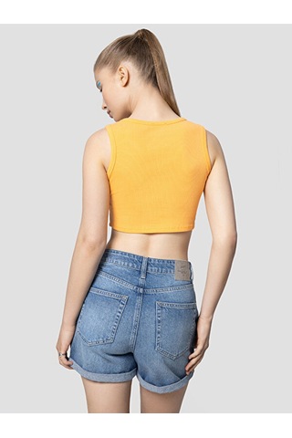 Crop Kadın Atlet Turuncu