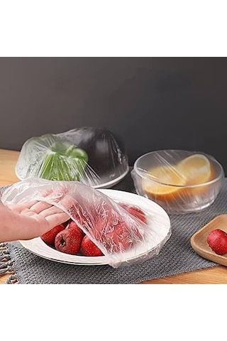 100 Adet Tencere,tabak Bonesi,tek Kullanımlık Dayanıklı Lastikli Poşet,tabak Ve Tencereler İçin Koruyucu Kapak 7009