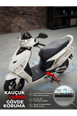 Beylini Honda Dash Hero Uyumlu Kauçuk Paspas Kaymaz Taban Su Geçirmez Kolay Temizlik Yeni Nesil Tüm Modeller