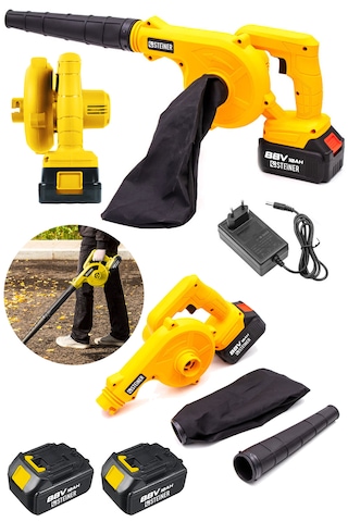 Steiner ST-88V Akülü Hava Körüğü Yaprak Üfleme Makinesi Sarı