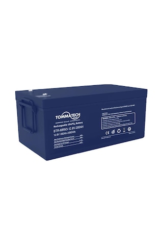 Tommatech Marine 25.6v 200ah Lifepo4 Abs+pc Kasa Lityum Batarya