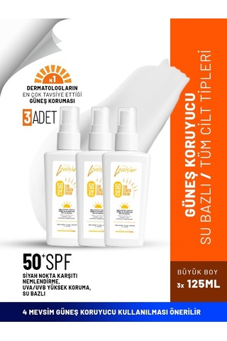 Lavoisier Yüksek Korumalı Yüz Ve Vücut Güneş Kremi SPF50+ 3 x 125 ML