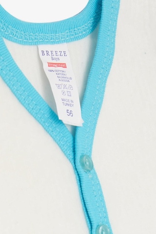 Breeze Erkek Bebek Kadife Yelek Düğmeli 0-3 Ay-9 Ay, Beyaz Beyaz