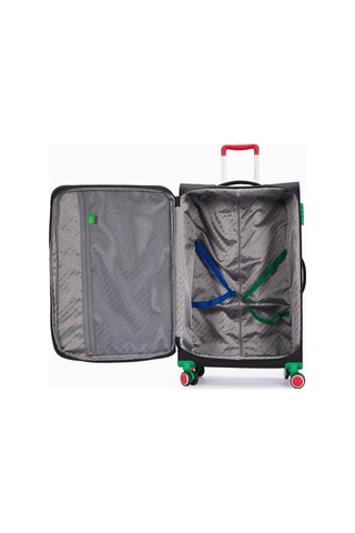 Benetton Orta Boy Kumaş Valiz Siyah Bnt2800