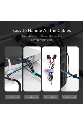 Orıco Sg-rh5 5 Adet Renkli Silikon Kablo Bağı