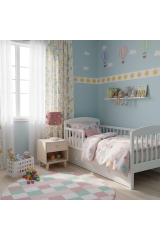 Elizim Home Lighting Makrome Papatyalı Abajur Pembe