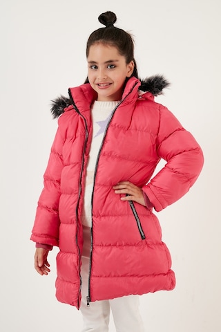 Lela Içi Peluş Astarlı Çıkarılabilir Kapüşonlu Suya Dayanıklı Kız Çocuk Mont 5761910 Fuşya