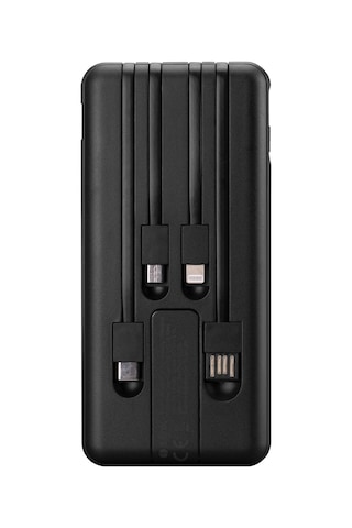 S-lınk Ip-g13k Siyah 10.000mah 1xusb 1xmicro Usb 4in1 Kablolu Type-c Lightning Micro Ve Usb Lcd Göstergeli Powerbank 1