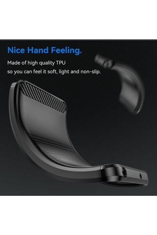 Willowhaven Honor 90 Smart Için Fırçalanmış Dokulu Tpu Kılıf