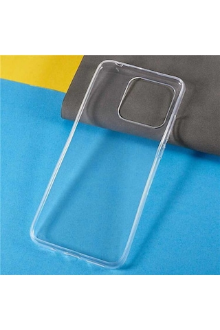 Xiaomi Poco C40 Kılıf Zore Süper Silikon Kapak Renksiz