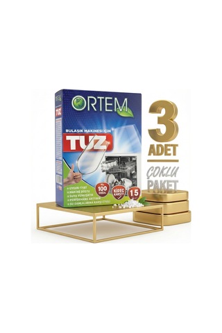 Ortem Bulaşık Makine Tuzu 3x1,5 Kg