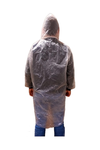 Master 507085 Şeffaf Tek Kullanımlık Naylon Yağmurluk Çıt Çıtlı