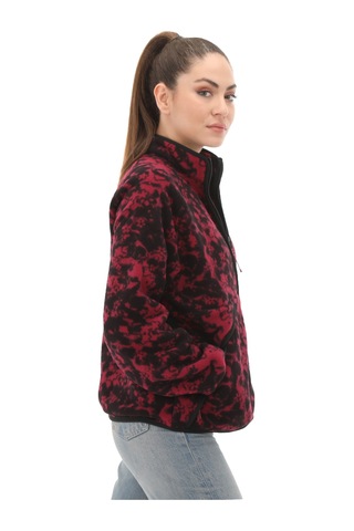 B0a5zuqefy1-r Timberland Prınted Full-zıp Sherpa Fleece Jacket Kadın Mont Siyah B0a5zuqefy1-r Siyah Kırmızı Siyah - Kırmızı