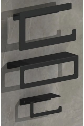 Fbt Rulo Peçetelık,havluluk,tuvalet Kağıtlığı Seti Siyah