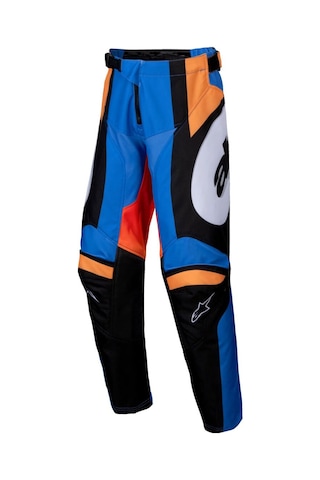 Alpinestars Youth Racer Melt Off-road Motosiklet Pantolonu Oranj Mavi Beyaz