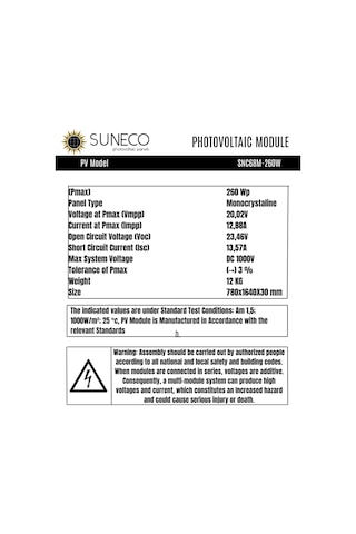 260 Watt A Kalite Half Cut Monokristal Solar Güneş Paneli 12volt