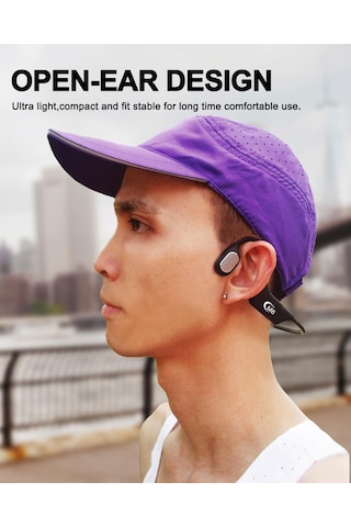 Kemik İletimli Kulaklık, Açık Kulak Su Geçirmez Yüzme Kulaklığı, Bluetooth 5.4, Dahili Mp3 Çalar, 16g Bellek, A