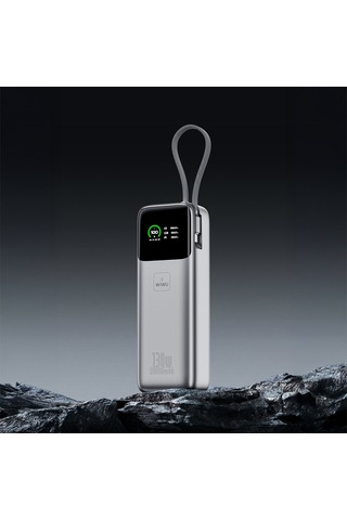 Wiwu Pm-301 Power Mega Serisi Type-c Çıkışlı Taşınabilir Powerbank Pd 130w 20000mah Gümüş