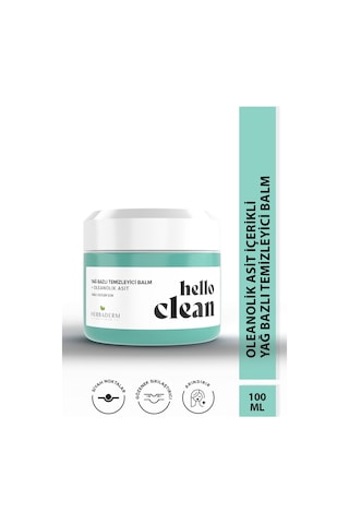 Herbaderm Hello Clean Gözenek Karşıtı Oleanolik Asit Yağ Bazlı Temizleyici Balm 100 ML
