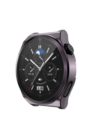 Ally Huaewei Watch Gt 3 Pro 46mm Kılıf 360 Full Koruma Ultra İnce Silikon Kılıf - Hs08379608-4 Siyah